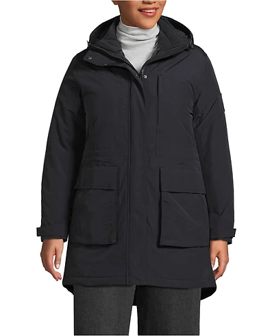 Lands' End Plus Squall Waterproof Insulated 3 1 Winter Parka