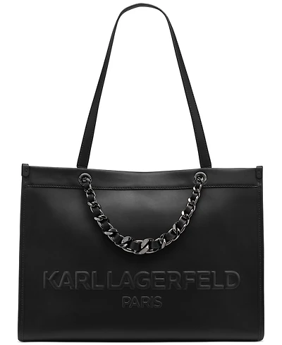Karl Lagerfeld Paris Savoie Large Leather Tote Bag