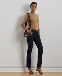 Lauren Ralph Stretch Cotton Boatneck T-Shirt