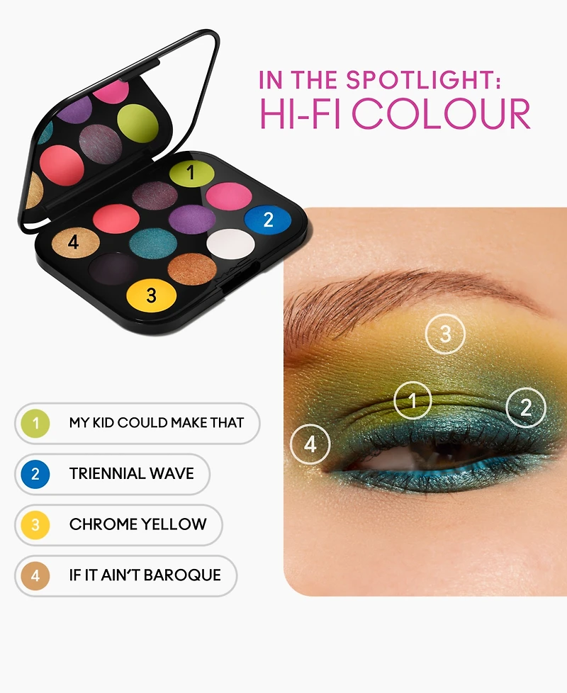 Mac Connect In Colour Eye Shadow Palette - Hi-Fi Colour