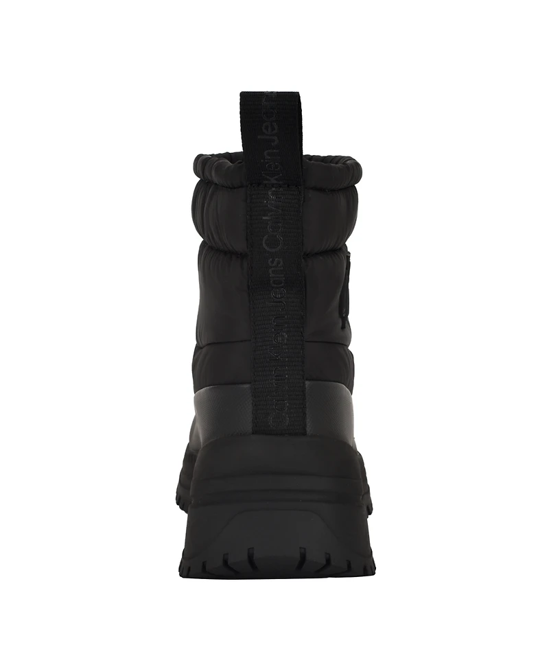 Calvin Klein Women's Nelsa Round Toe Casual Lug Sole Booties