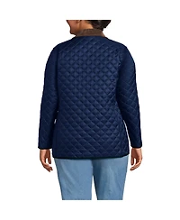 Lands' End Plus Size Reversible Barn Quilted Insulated Jacket