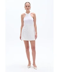 Nocturne Women's Eyelet Detailed Mini Skirt