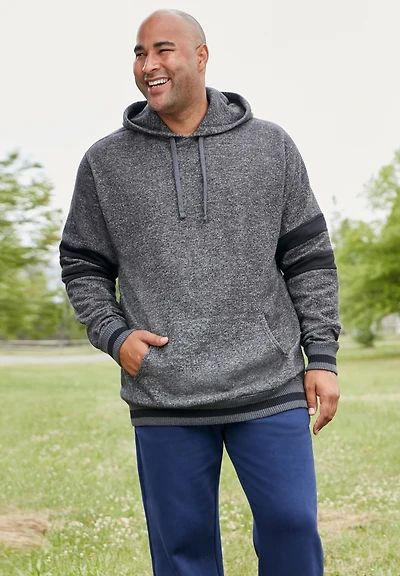 KingSize Big & Tall Coaches Collection Colorblocked Pullover Hoodie