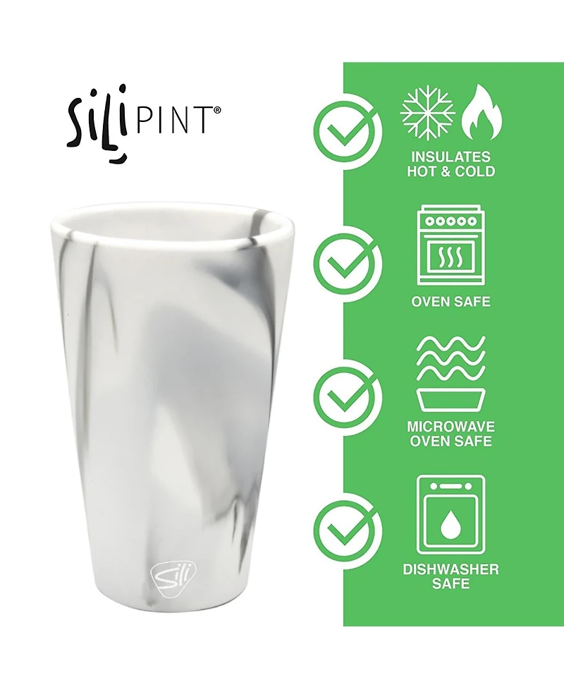 Pint Glasses: 2 pk - Mountain Marble