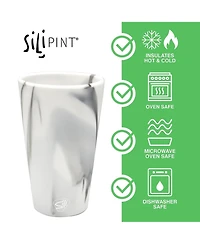 Pint Glasses: 2 pk - Mountain Marble