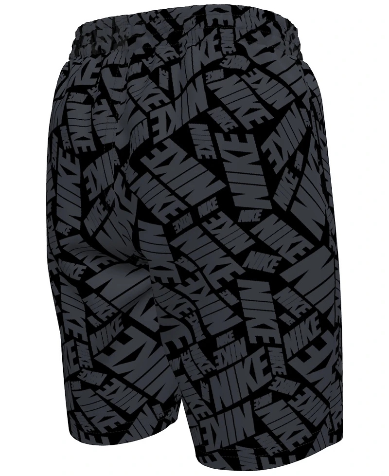 Nike Big Boys 7" Tossed Block Volley Swim Shorts