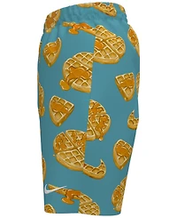 Nike Big Boys 7" Tossed Waffle Volley Swim Shorts