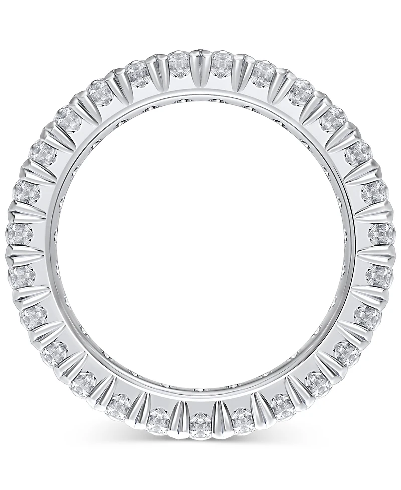 Diamond Double Row Eternity Ring (3 ct. t.w.) Platinum, 14k White Gold, or Rose Created for Macy's