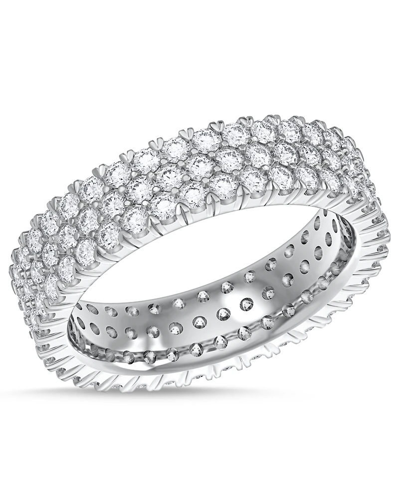 Diamond Three-Row Eternity Band (2 ct. t.w.) Platinum, 14k White Gold, or Rose Gold