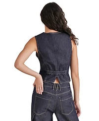 Steve Madden Women's Selene Cotton Denim Vest