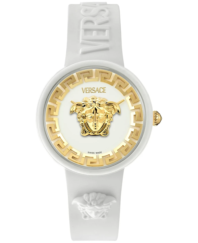 Versace Women's Swiss V-Pop White Silicone Strap Watch 39mm