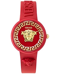 Versace Women's Swiss V-Pop Red Silicone Strap Watch 39mm
