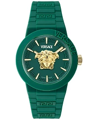 Versace Men's Swiss V-Pop Green Silicone Strap Watch 43mm