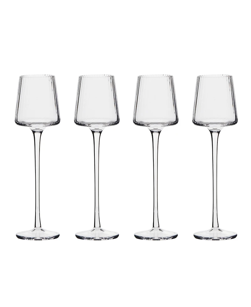 Anton Studio Designs Empire Clear Cordial Glasses, Set of 4