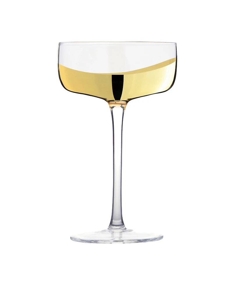 Anton Studio Designs Wave Champagne Coupes, Set of 2