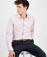 Alfani Men's Yvan Round-Print Dress Shirt, Exclusively at Macy's