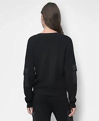 Dkny Women's Cargo V-Neck Sweater