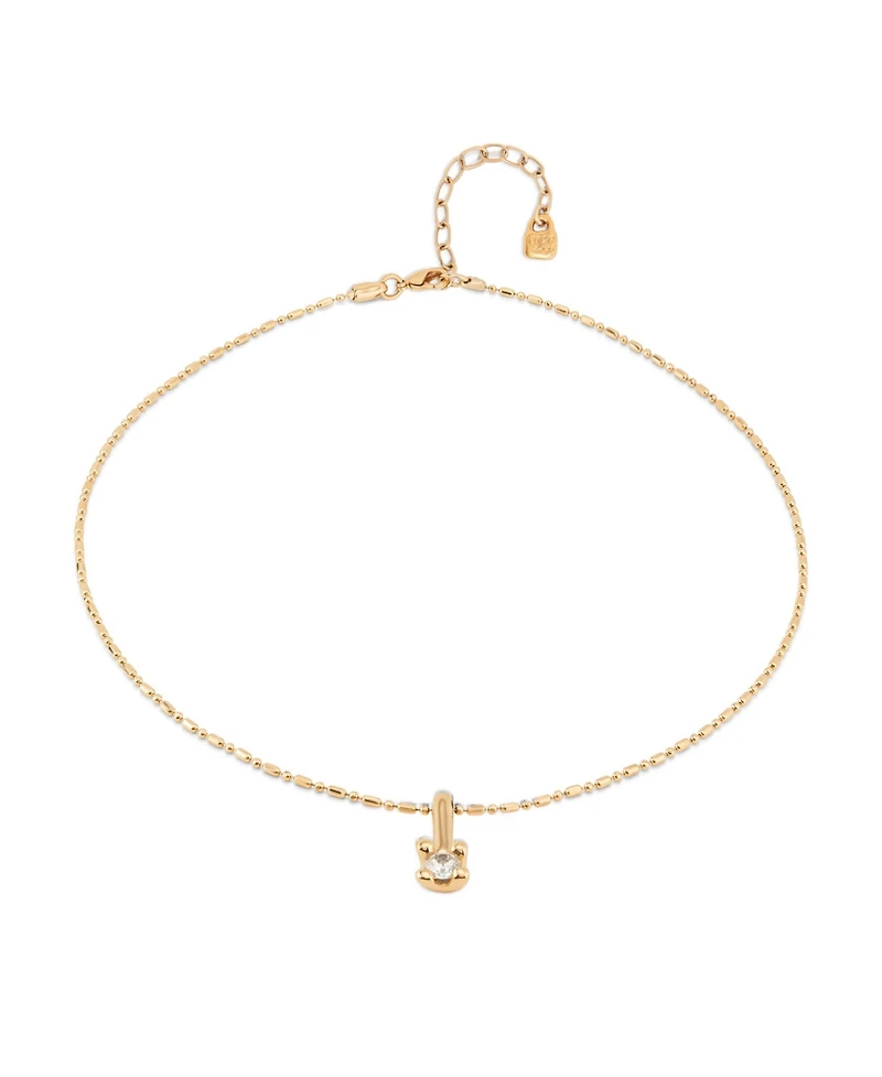 UNOde50 Metal Alloy and Central White Zircon chain