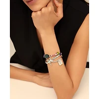 UNOde50 Sterling Silver Resin Stones Metal Bracelet