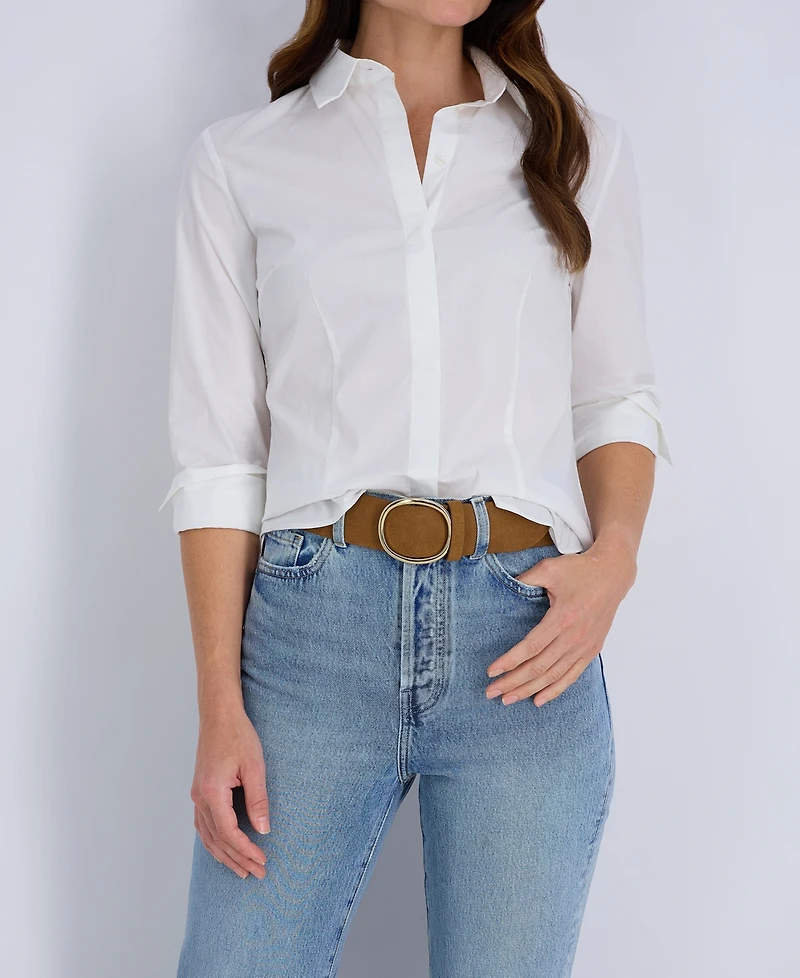 Cole Haan Women's Fully Adjustable Suede Slider Belt