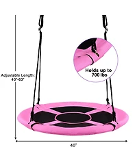 Sugift 40 Inch Flying Saucer Tree Swing Indoor Outdoor Play Set