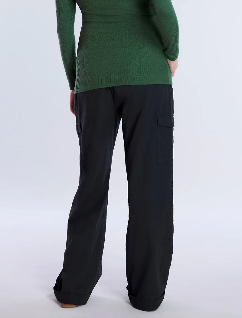 Motherhood Maternity Under the Belly Utility Cargo Relaxed Fit Pant
