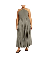 City Chic Plus Tahitian Maxi Dress