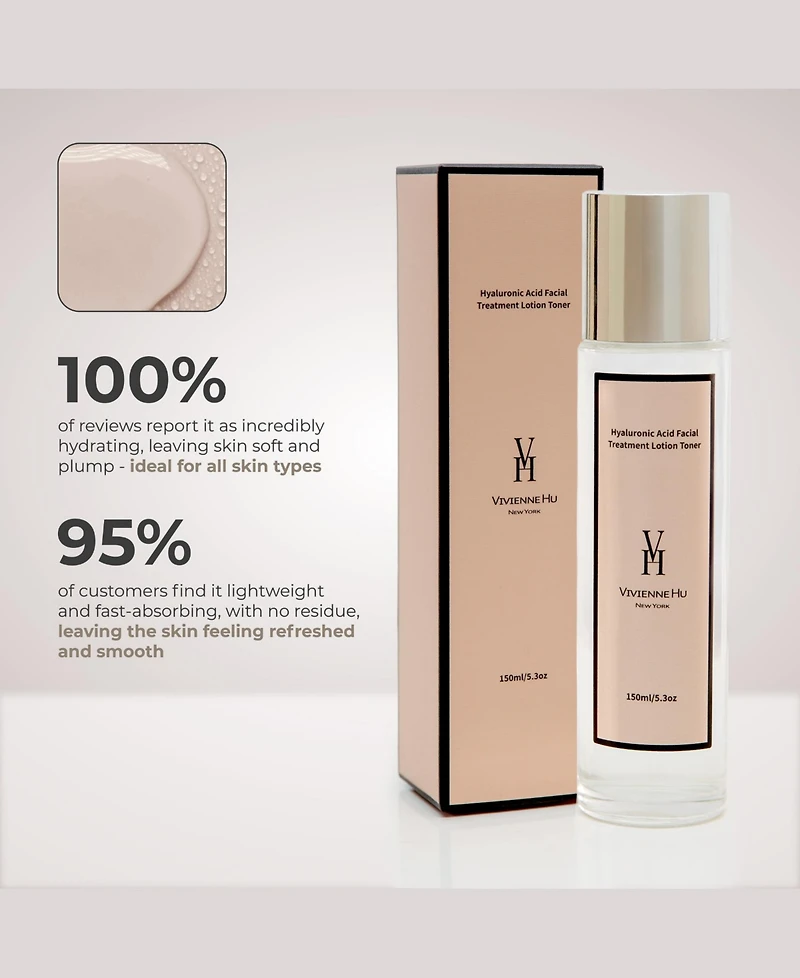 Vivienne Hu Facial Treatment Lotion Toner, 5.3 oz.