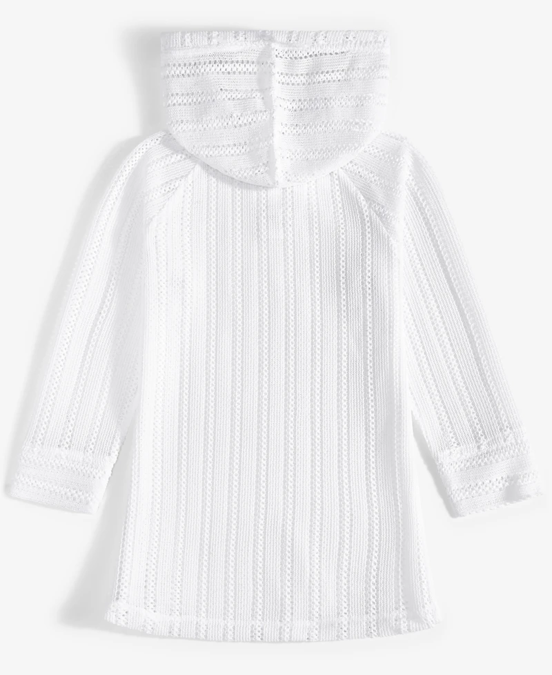 Epic Threads Toddler And Little Girls Long-Sleeve Hooded Mesh Swim Cover-Up, Exclusively at Macy's