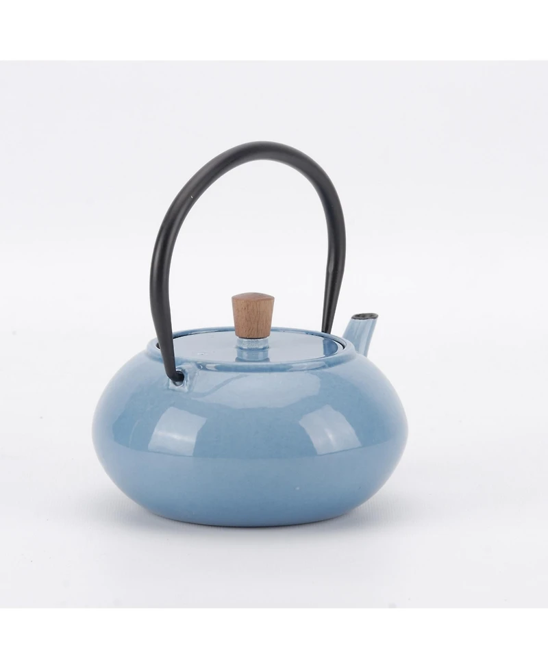 Minimal Enamelled Cast Iron Teapot