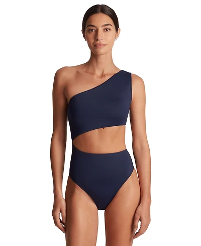 Lauren Ralph Lauren Women's Cutout One-Shoulder One-Piece Swimsuit