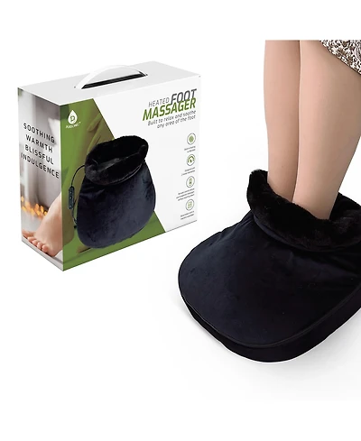 Pursonic Heated Foot Massager with Remote Control, Folding Design, and Dual Motor Intensities