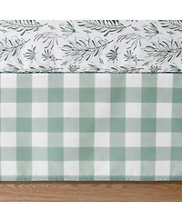 The Peanutshell Nursery Crib Bedding Set for Baby Girls and Boys, Sage, 3 Pieces