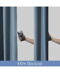 Soft Cotton Feel Twill Polyester Blackout Grommet Pair (2 panels