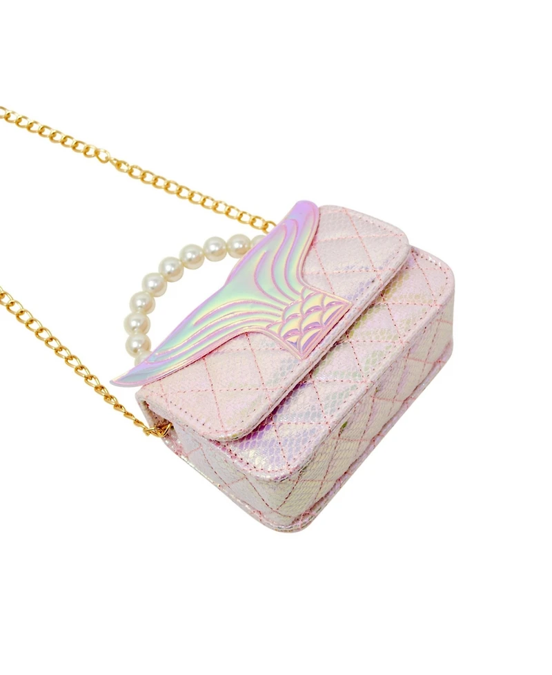 Tiny Treats + Zomi Gems Girls Mermaid Tail Pearl Handle Bag