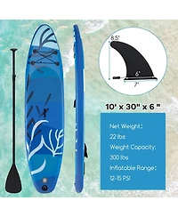 Hongge Inflatable Stand Up Paddle Board Sup Board with Premium Sup Accessories