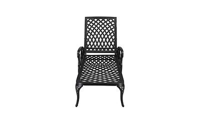 Slickblue Adjustable Cast Aluminum Lying Bed for Courtyards Stylish and Comfortable Outdoor Relaxation