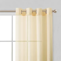 Melrose Semi Sheer Window Panel Set, 110" W x 84" L