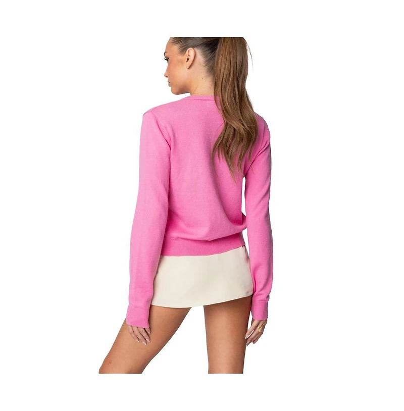 Edikted Womens Shlo Knitted Cardigan