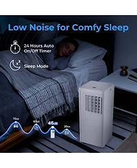 7100 Btu (10000 Btu Ashrae) Portable Air Conditioner 3-in-1 10000 Btu Ac Unit with Dehumidifier & Cool &Fan