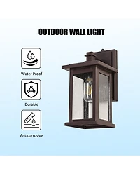 Flynama Wall Sconces 1-Light 12.25-in H Oil-Rubbed Bronze Dark Sky Outdoor Wall Light