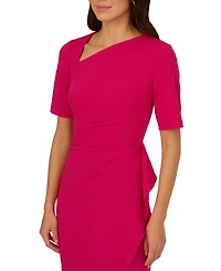 Adrianna Papell Women's Draped Ruffled Sheath Dress