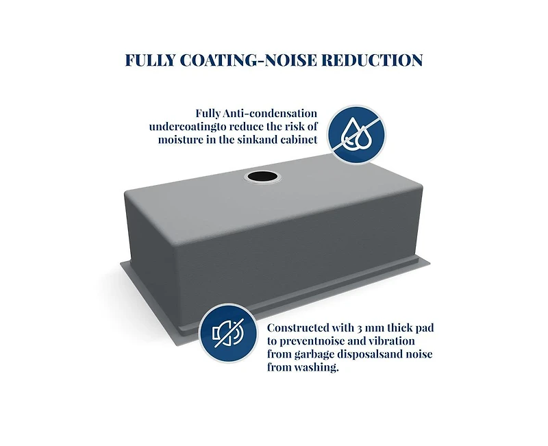 gaomon Kitchen Sink, Inch Brushed Nickel Undermount Kitchen Bar Sink with Single-tier Track, Stainless Steel 16 Guage Single Bowl Kitchen Sinks