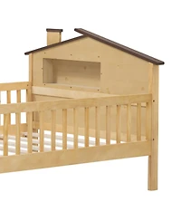 Streamdale Furniture Twin Platform Bed with House Headboard and Storage