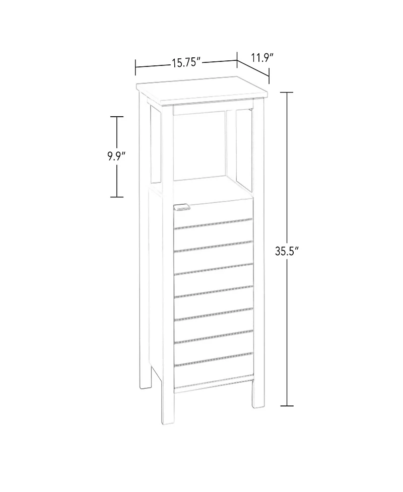 RiverRidge Home Madison Collection Single Door Floor Cabinet