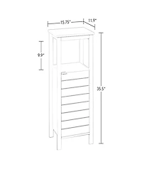 RiverRidge Home Madison Collection Single Door Floor Cabinet