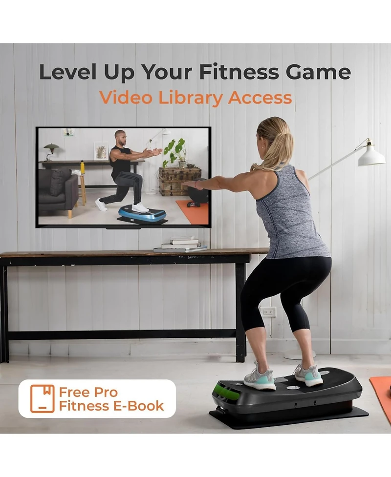 LifePro Rumblex 4D Vibration Plate – Triple Motor, 3D/4D Vibration for Whole Body Fitness at Home