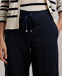 Lauren Ralph Wide-Leg 100% Linen Pants