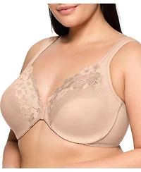 Glamorise Plus Front-Closure Cotton Wonder Underwire Bra #1241